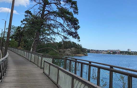 Cykelväg från Slussen