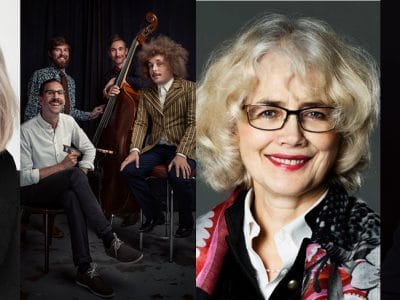 bildcollage av medverkande musiker