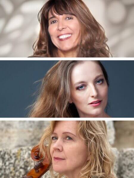 Bildcollage med Susanna Wollf, Débora Halász och Kristin Alsos Strand