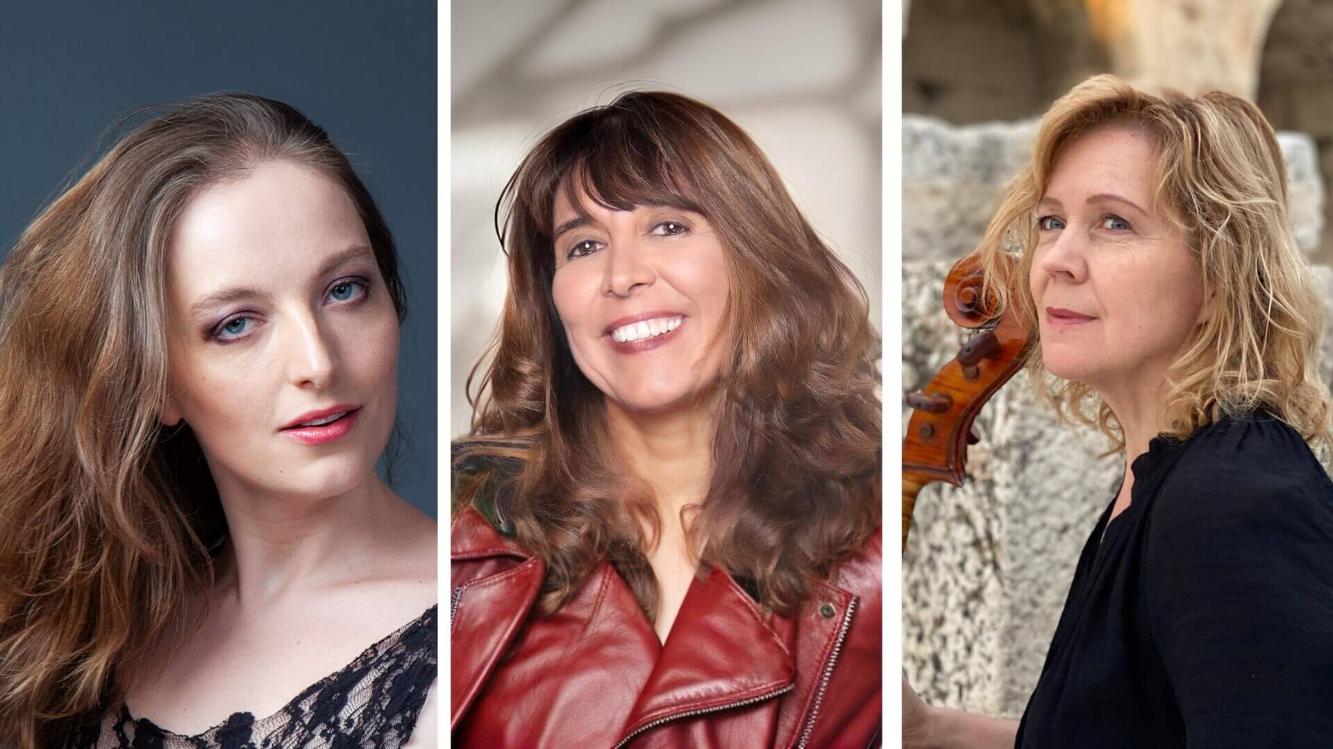 Bildcollage med Susanna Wollf, Débora Halász och Kristin Alsos Strand.